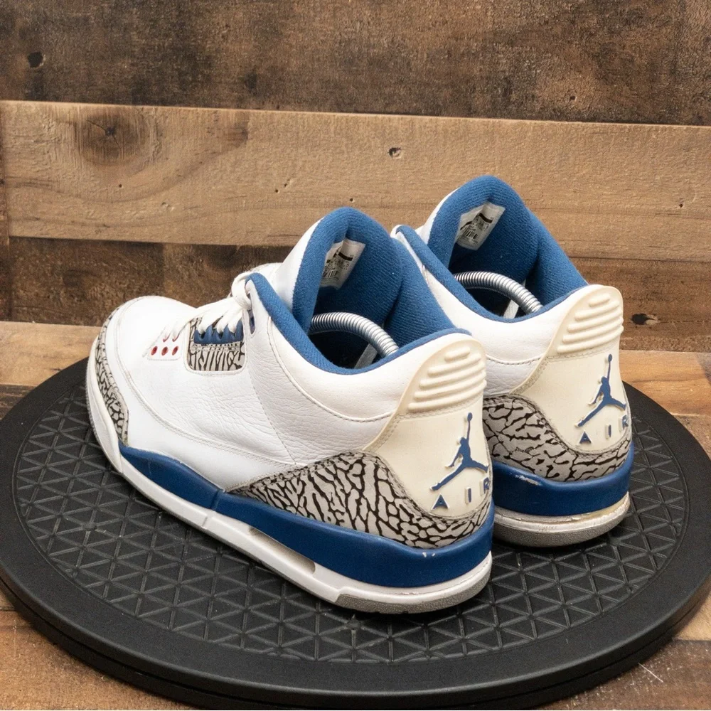 Nike Air Jordan 3 Retro OG True Blue Mens Shoes Size 10.5 136064-104  2011 - Picture 6 of 9